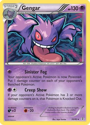 Gengar 035 - Holofoil Generations - Holo Rare