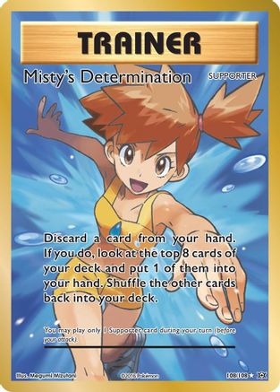 Misty's Determination (Full Art) 108 - Holofoil XY Evolutions - Ultra Rare