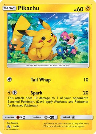 Pikachu SM86/248 - Holofoil SM Promos - Promo