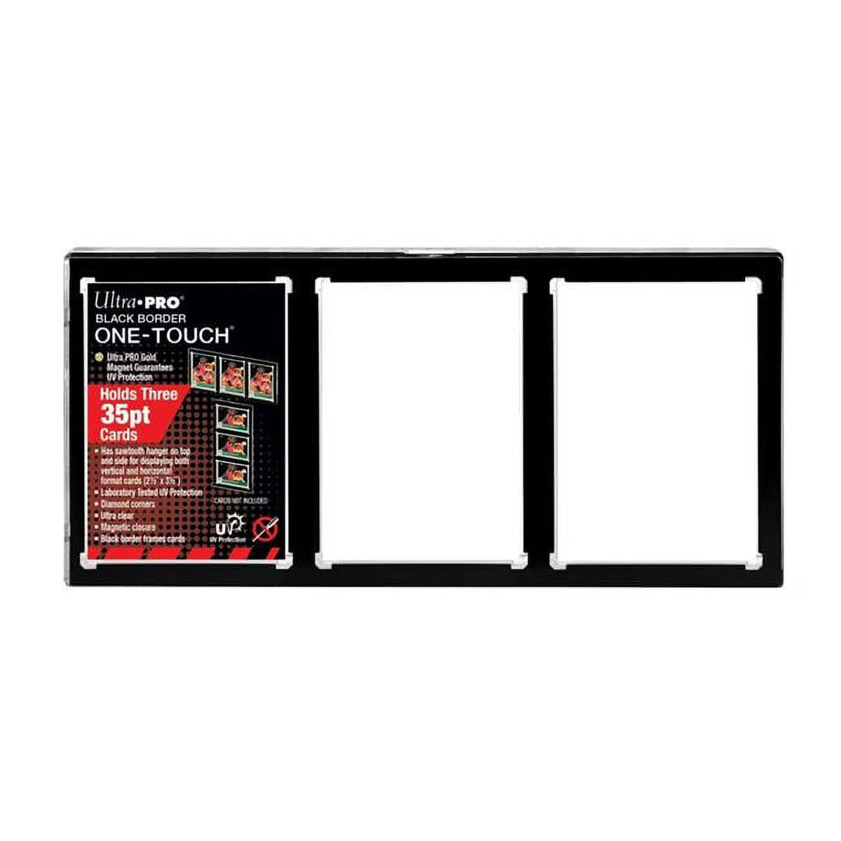 Ultra Pro | Black Border One-Touch 3 Card Holder - 35pt