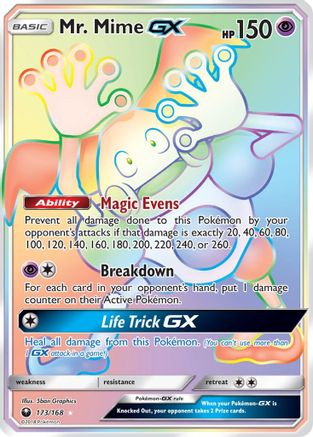 Mr. Mime GX (Secret) - Holofoil SM Celestial Storm - Secret Rare