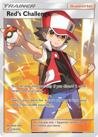 Red's Challenge (Full Art)/214 - Holofoil SM Unbroken Bonds - Ultra Rare