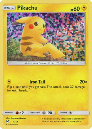 Pikachu - 6/12 - Holofoil McDonalds Promos 2019 - Promo