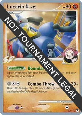 Lucario GL - 2009 (Tsubasa Nakamura) 008 World Championship Decks - Rare