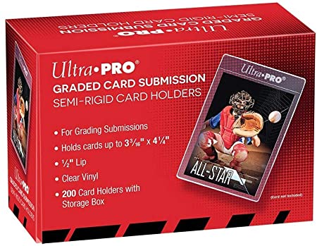 Ultra Pro Graded Card Submission - Semi-Rigid Card Holders - 200 Count