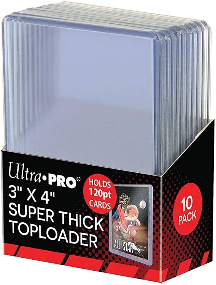 Ultra-Pro 3" x 4" Super Thick Toploader - 120pt - 10 Pack