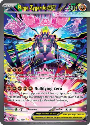 Mega Zygarde ex 120/088 - Holofoil ME03 Perfect Order - Special Illustration Rare