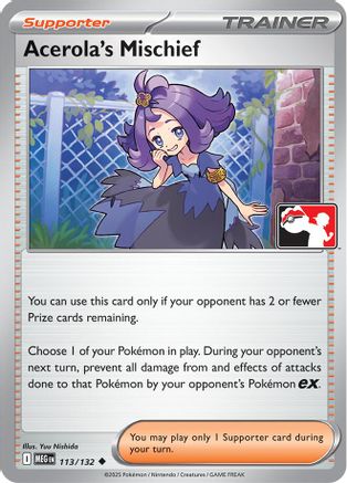 Acerola's Mischief 113/132 Prize Pack Series Cards - Uncommon