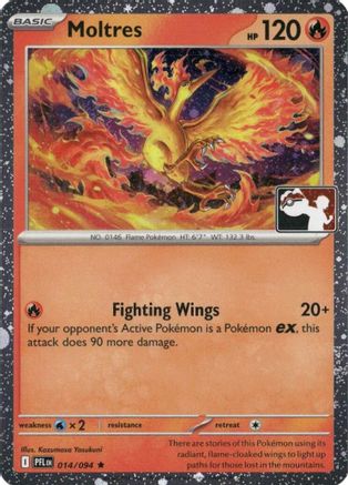 Moltres (Cosmos Holo) 014/094 - Holofoil Prize Pack Series Cards - Rare