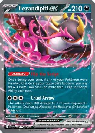 Fezandipiti ex (Starless Foil) 038/064 - Holofoil Deck Exclusives - Double Rare
