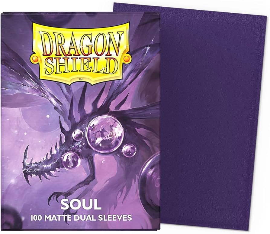 Dragon Sheild - SOUL (Purple) Matte Dual Sleeves - 100 Count