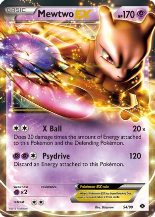 Mewtwo EX 054 - Holofoil Next Destinies - Ultra Rare