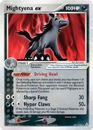 Mightyena ex/110 - Holofoil Holon Phantoms - Ultra Rare