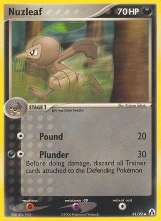 Nuzleaf/92 - Reverse Holofoil Legend Maker - Uncommon