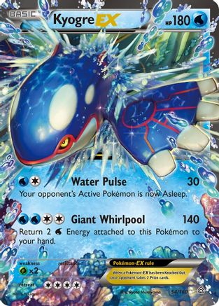 Kyogre EX 054 - Holofoil XY Primal Clash - Ultra Rare