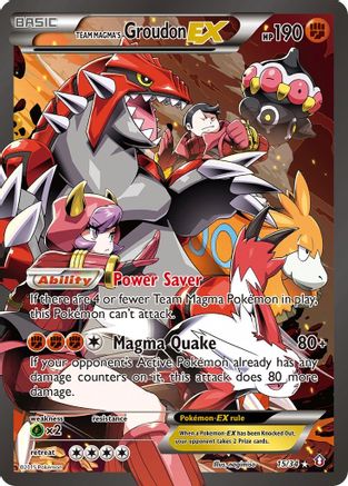 Team Magma's Groudon EX 015 - Holofoil Double Crisis - Ultra Rare