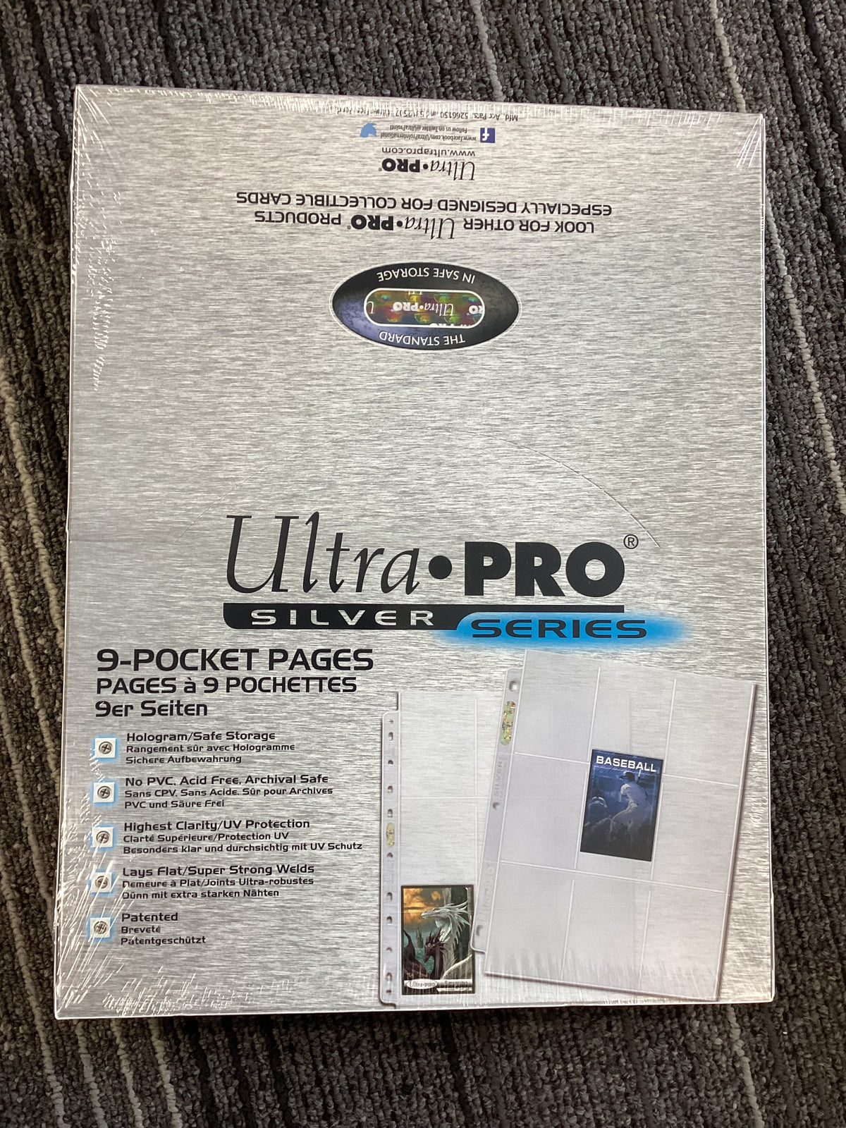 Ultra Pro Silver Series 9 pocket pages - 100 pk