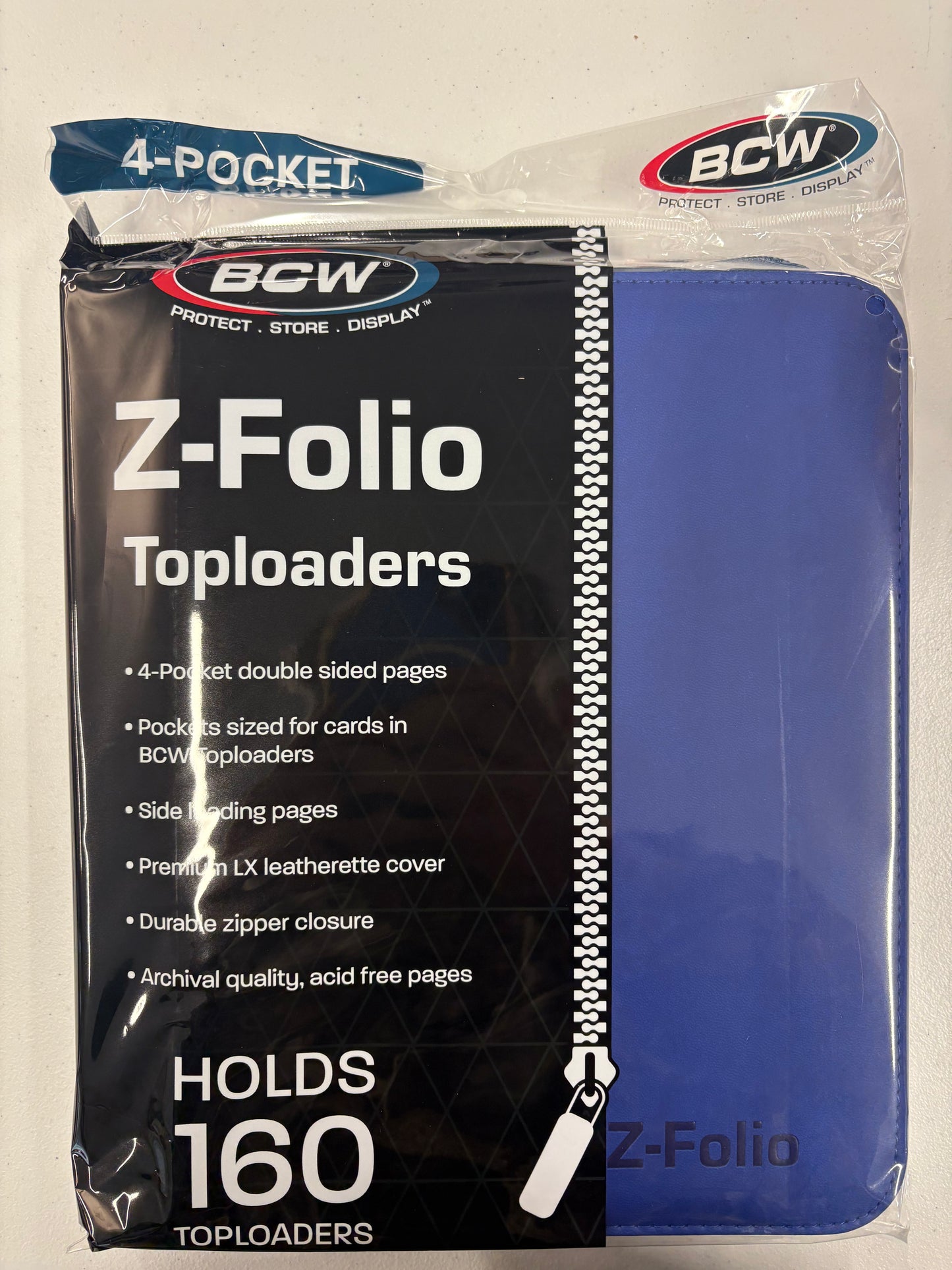 BCW 4 Pocket Top Loader Binder holds 160