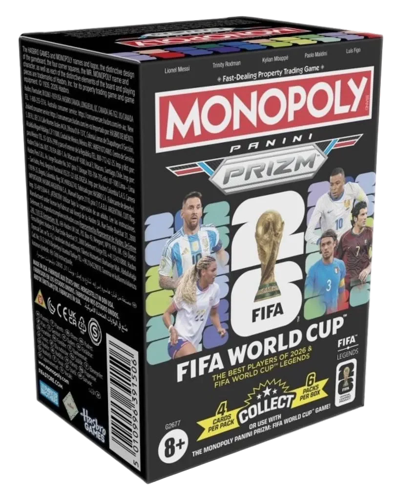 2026 Monopoly Panini Prizm FIFA Blaster Box