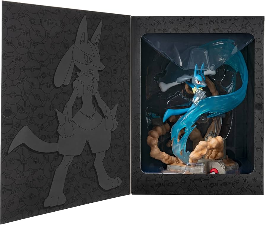Lucario Deluxe Figure - 13-Inch Deluxe Collector’s Statue with Light Up Function