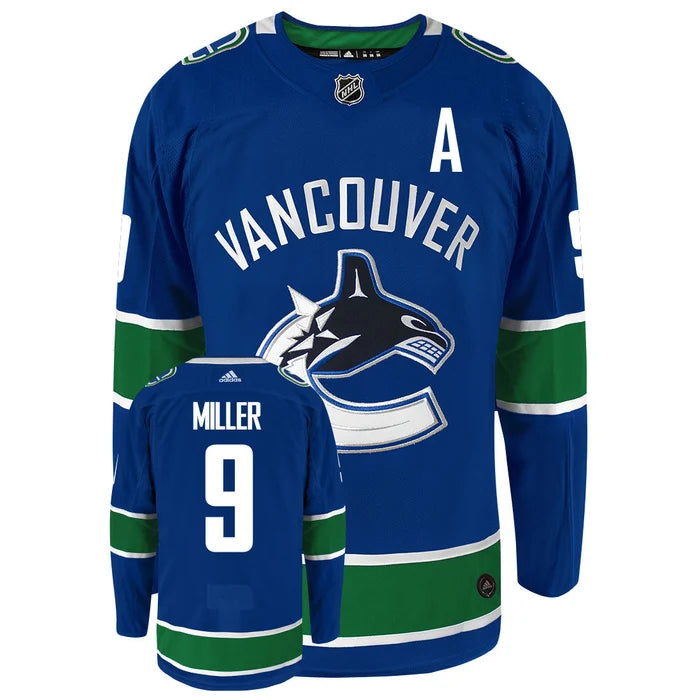 JT Miller - Autogrphed - Vancouver Canucks - Adidas Jersey