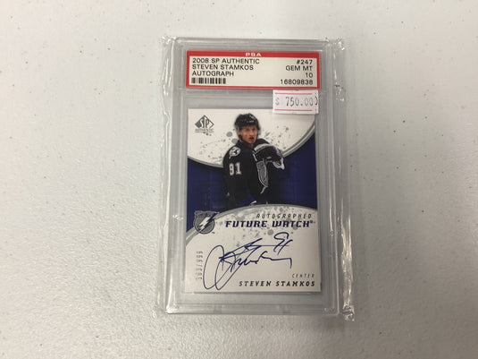 2008 sp authentic Steven stamkos auto psa 10