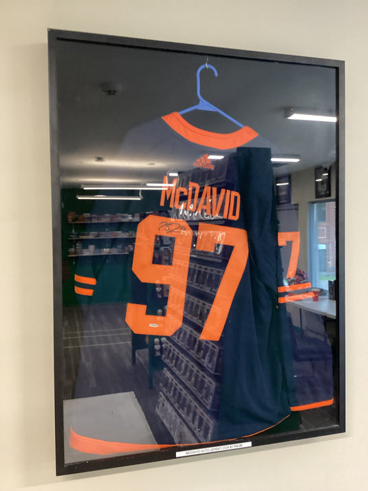 McDavid Jersey Auto Fanatics COA with frame