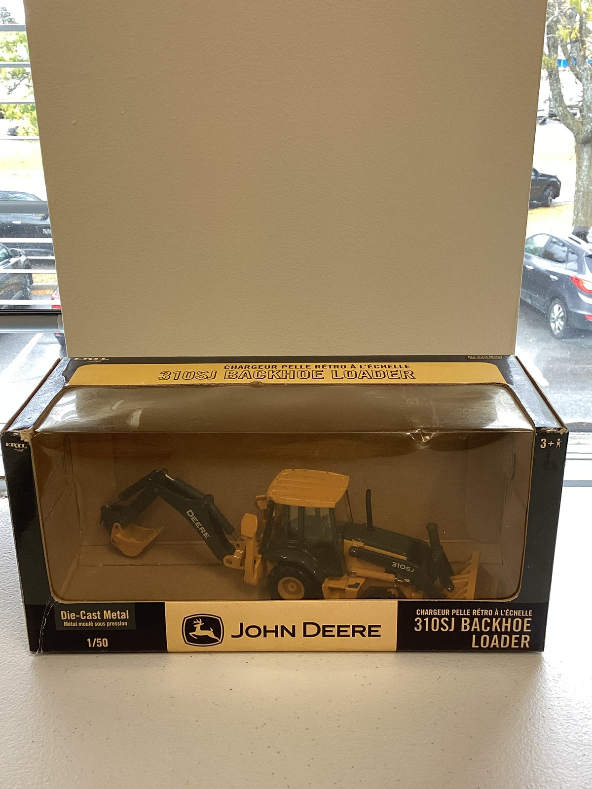 John Deer backhoe model Die Cast Metal 1/50