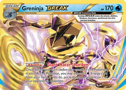 Greninja BREAK 041  - Holofoil XY  BREAKpoint - Rare BREAK