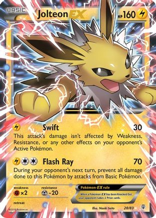 Jolteon EX 028  - Holofoil Generations - Ultra Rare