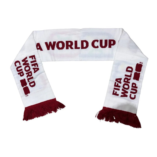 Team Canada 2026 FIFA World Cup Soccer Scarf White