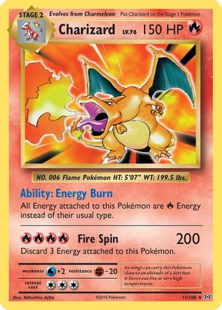 Charizard 011  - Holofoil XY  Evolutions - Holo Rare