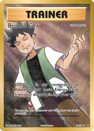 Brock's Grit (Full Art) 107  - Holofoil XY  Evolutions - Ultra Rare