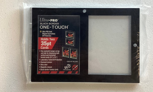 Ultra Pro - black border One-Touch vertical 2 cards 35 pt