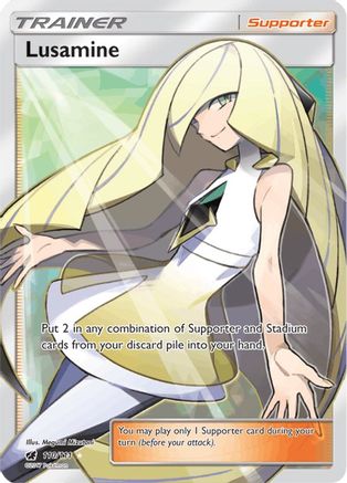 Lusamine (Full Art) 110  - Holofoil SM  Crimson Invasion - Ultra Rare