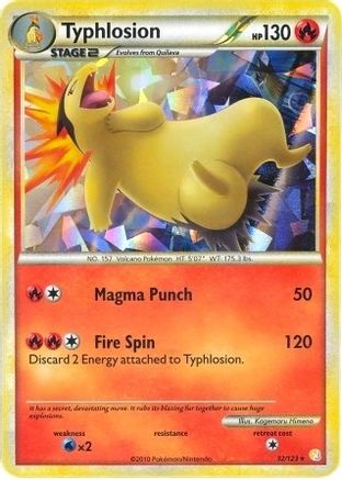 Typhlosion (Cracked Ice Holo) 032/123  - Holofoil Deck Exclusives - Holo Rare