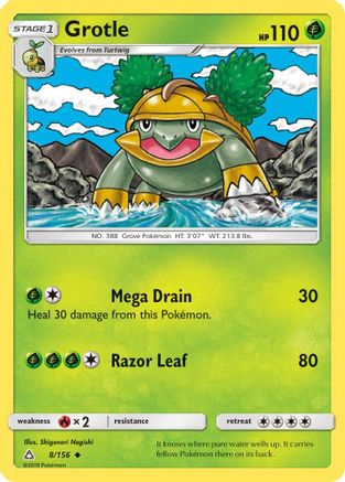 Grotle 008  - Reverse Holofoil SM  Ultra Prism - Uncommon