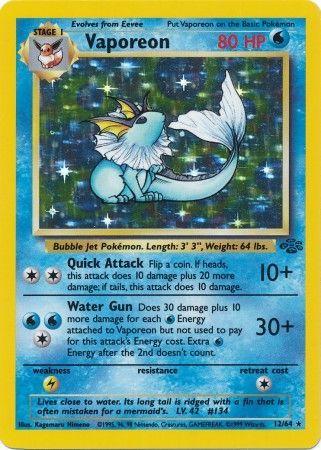 Vaporeon (12) (12) 012  - Unlimited Holofoil Jungle - Holo Rare