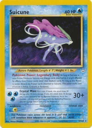 Suicune (27) (27) 027/64  - Unlimited Neo Revelation - Rare