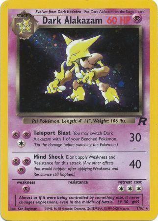 Dark Alakazam (1) (1) 001  - Unlimited Holofoil Team Rocket - Holo Rare