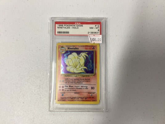 Pokémon psa 8 nintales base set