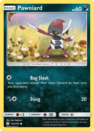 Pawniard 134/236  SM  Cosmic Eclipse - Common