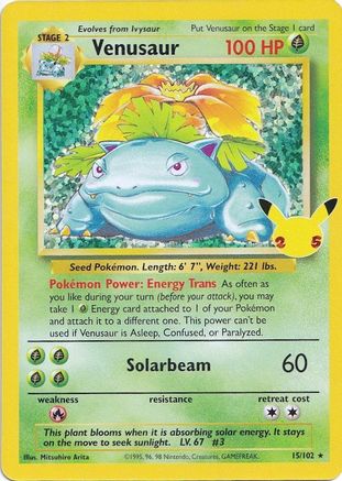 Venusaur 015  - Holofoil Celebrations Classic Collection - Classic Collection