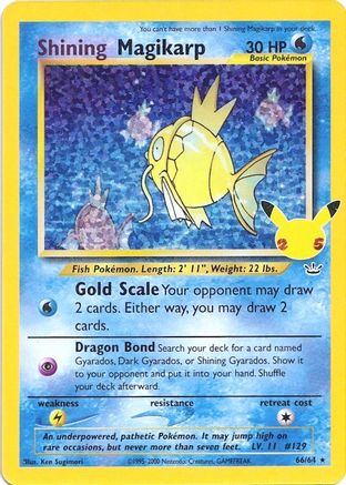 Shining Magikarp 066/64  - Holofoil Celebrations Classic Collection - Classic Collection