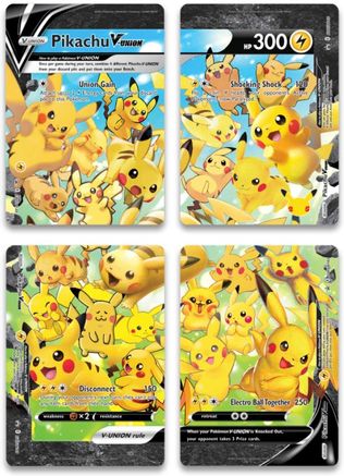 Pikachu V-Union [Set of 4]  - Holofoil SWSH Sword & Shield Promo Cards - Promo