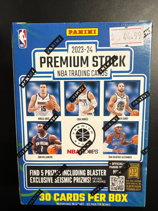 23-24 Panini Premium Stock NBA Hoops basketball blaster box