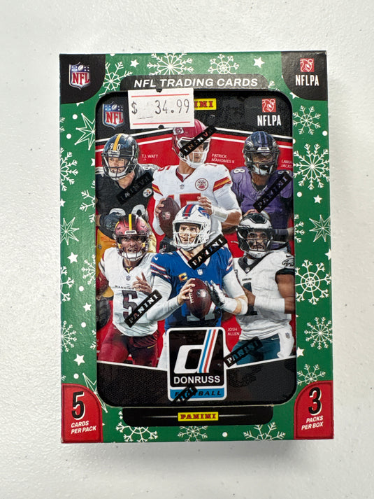 2025 Panini Donruss Football 3 pack box