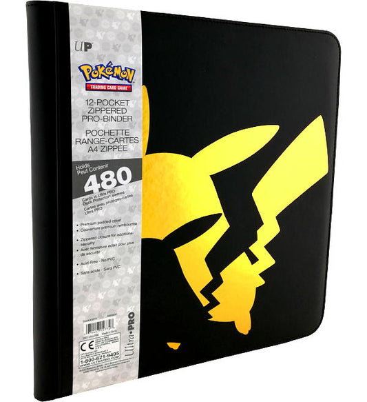 12-Pocket Zipped Pro-Binder - Pikachu - Ultra Pro