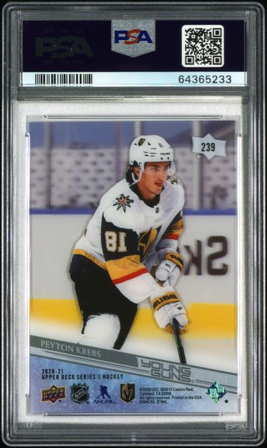 2020 Upper Deck Peyton Krebs Clear Cut | PSA 9
