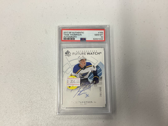 2017 sp authentic tage Thompson auto psa 10
